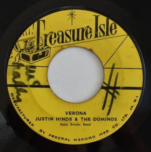 Baba Brooks Band & Justin Hinds - Seven Guns Alive / Verona (7"), изображение 2