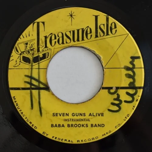 Baba Brooks Band & Justin Hinds - Seven Guns Alive / Verona (7"), изображение 3