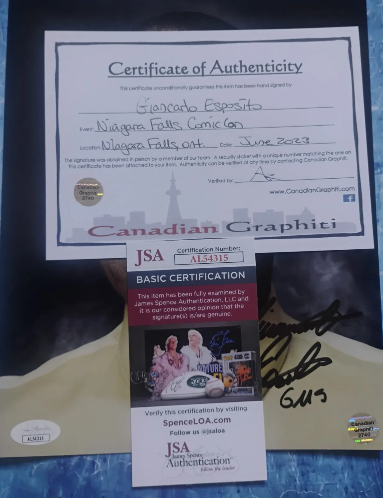 Giancarlo Esposito Hand Signed 8x10 Photo JSA COA Breaking Bad NO US TARIFFS, изображение 4