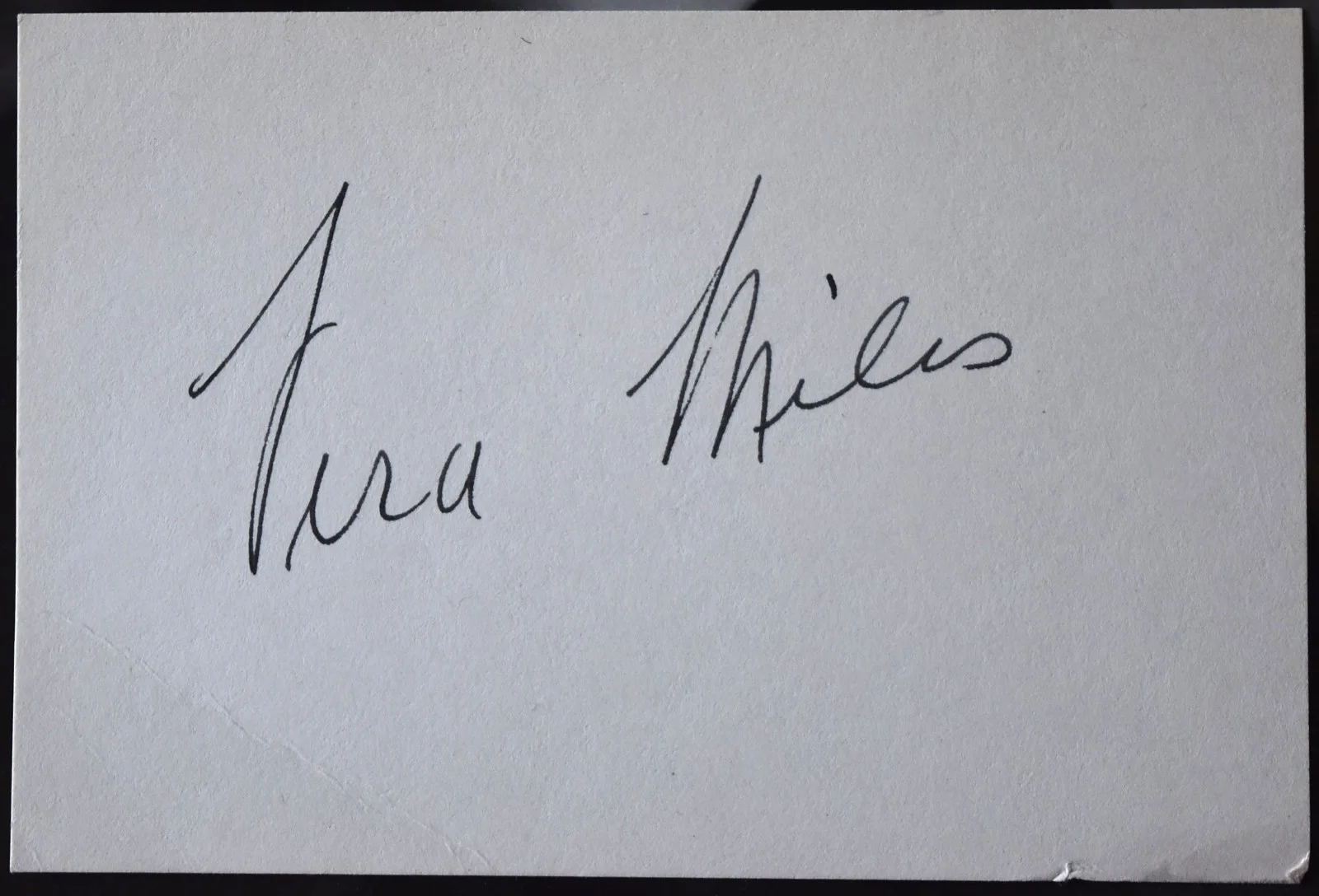 Vera Miles Hand Signed Card, image 2