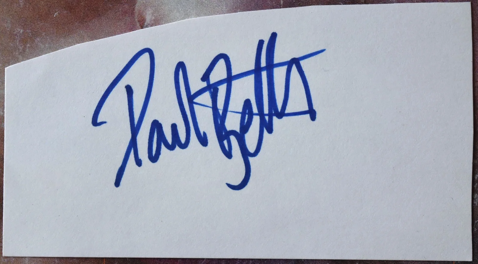 Paul Bettany Hand Signed Card, image 2