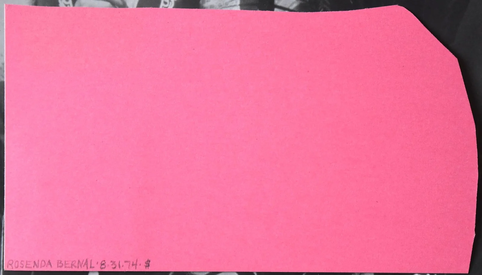 Rosenda Bernal Hand Signed Card, image 3