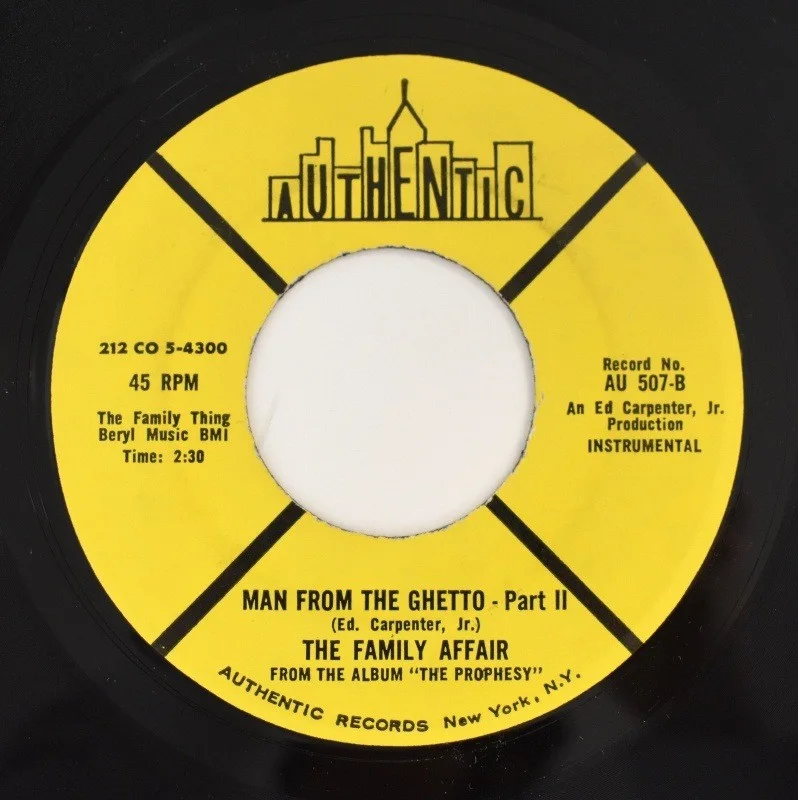 The Family Affair - Man From The Ghetto (Part I) / ST (Part II) 7" Vinyl, изображение 2