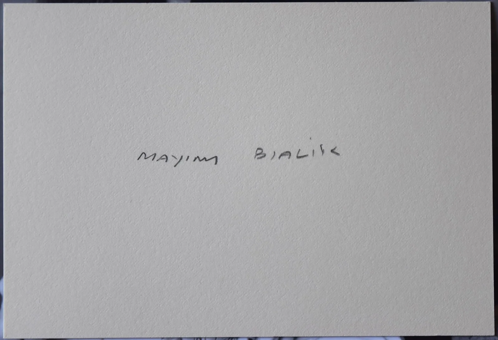 Mayim Bialik Hand Signed Card, image 3