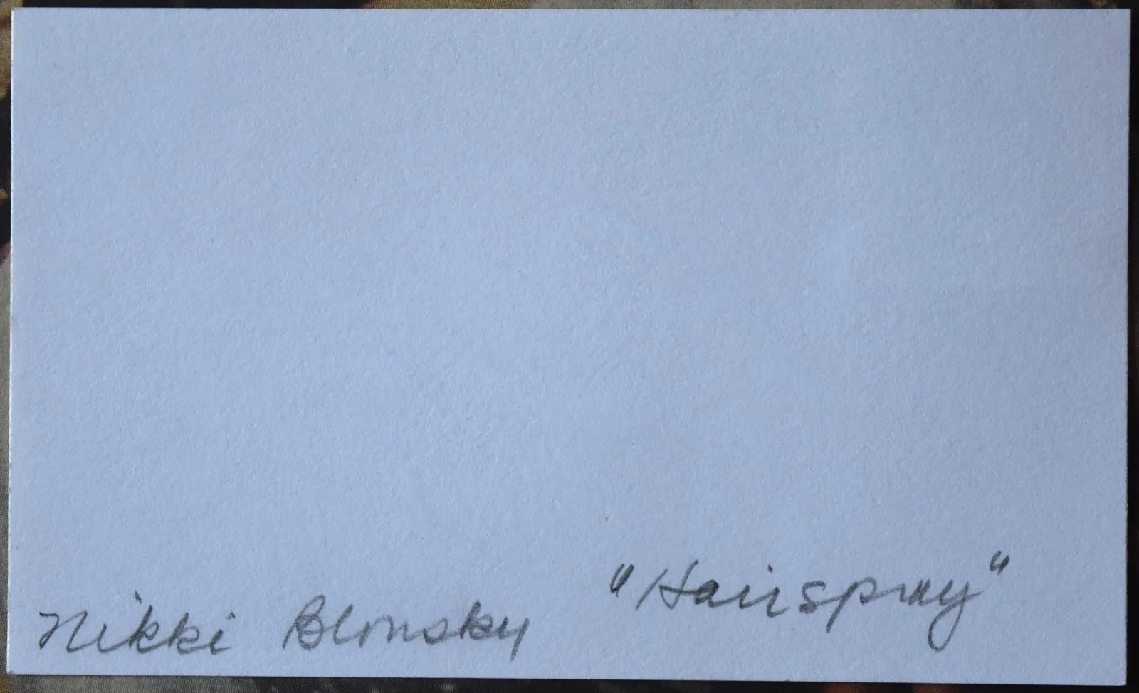 Nikki Blonsky Hand Signed Card, image 3