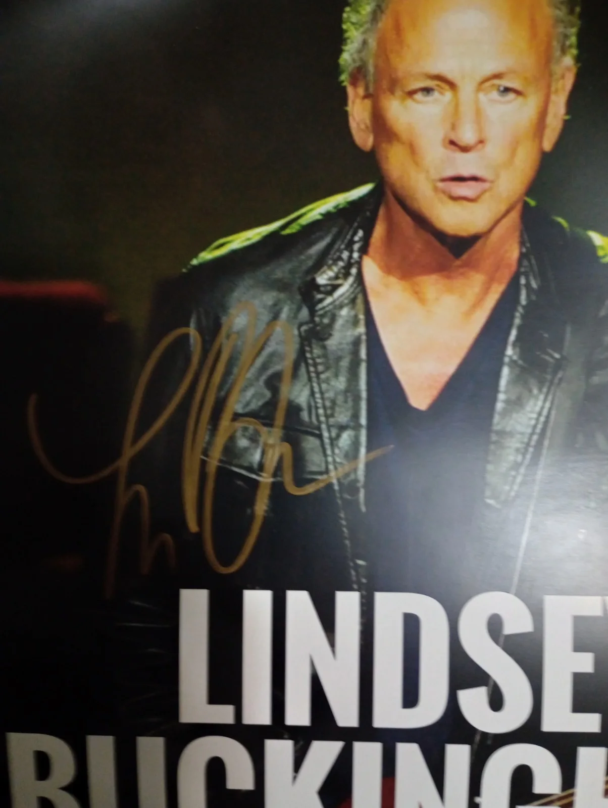 Lindsey Buckingham signed in concert autograph Fleetwood Mac interest, image 3