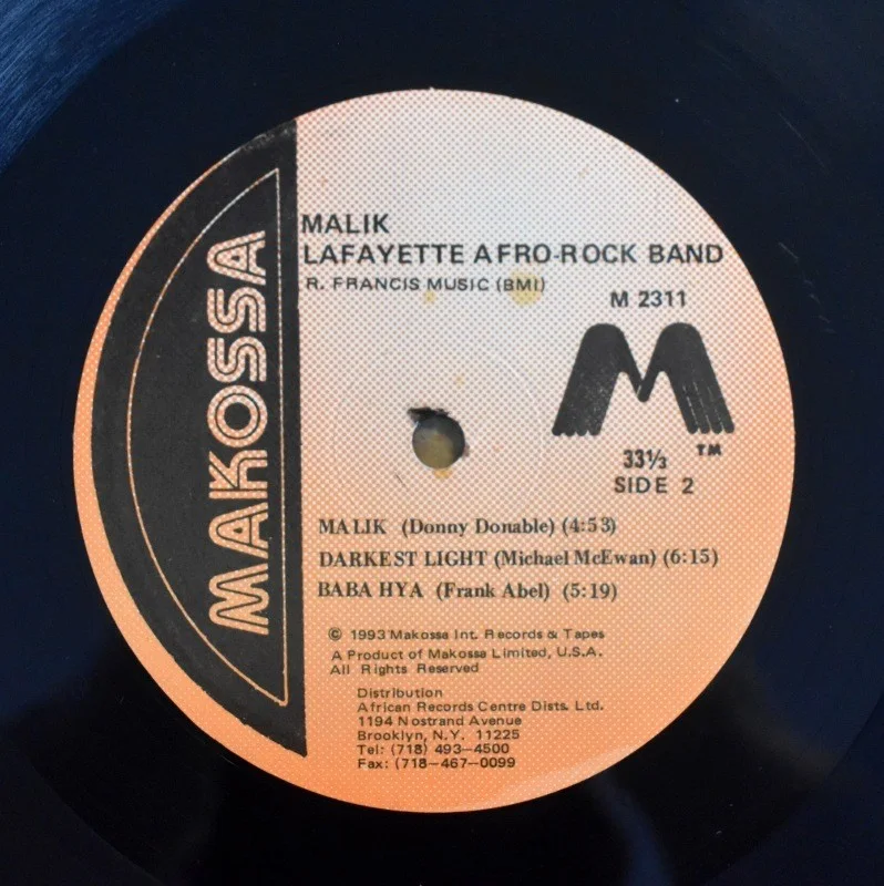 Lafayette Afro-Rock Band - Malik [LP], image 2
