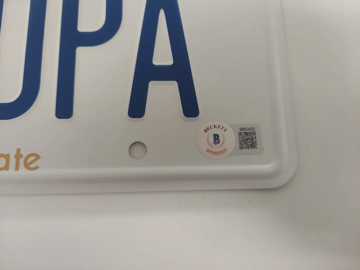 Heather Graham — Heather Graham autographed signed Grandpa license plate License to Drive Beckett, image 3