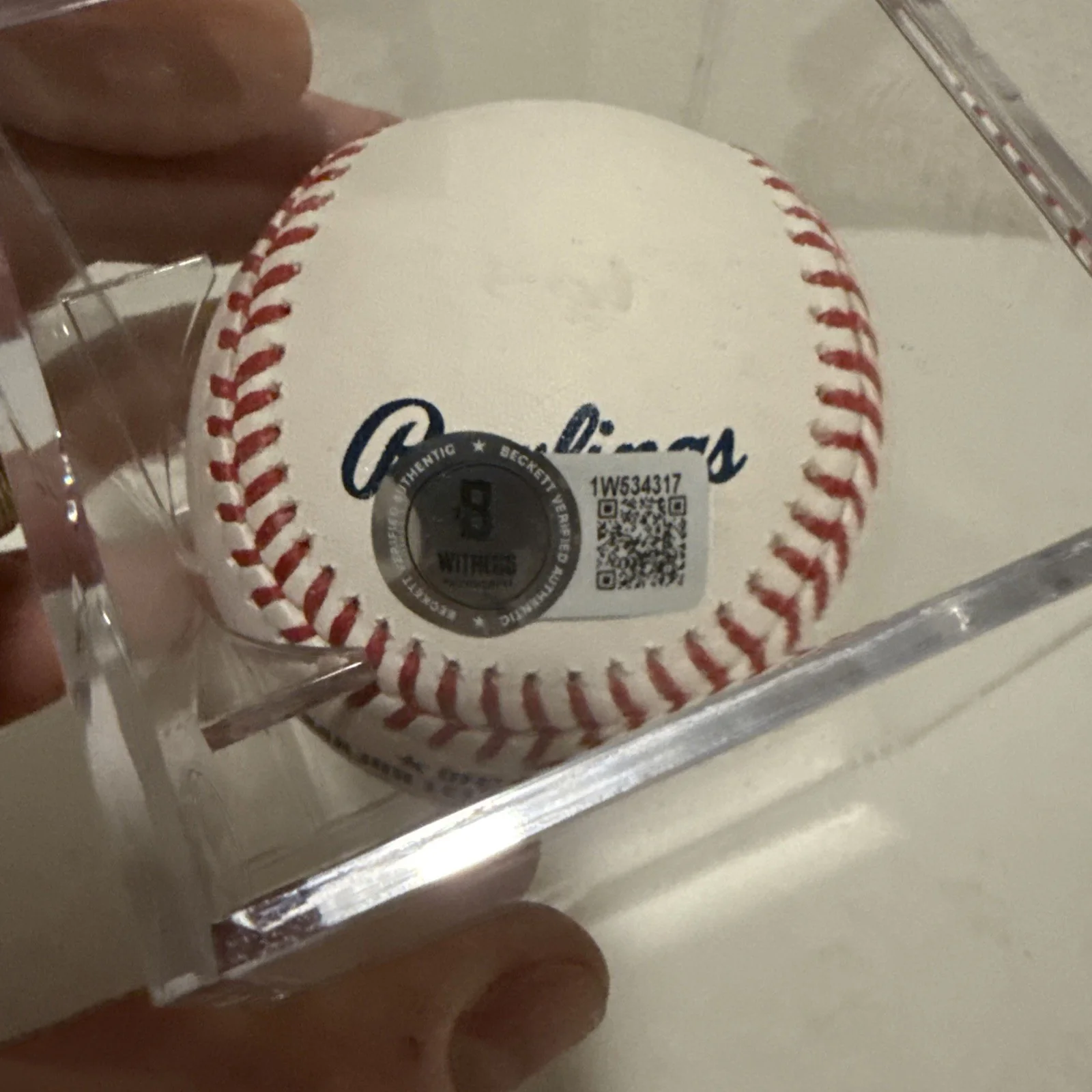 Charlie Sheen — Charlie Sheen Signed Major League Baseball MLB *Wild Thing Vaughn BAS Witnessed, изображение 2