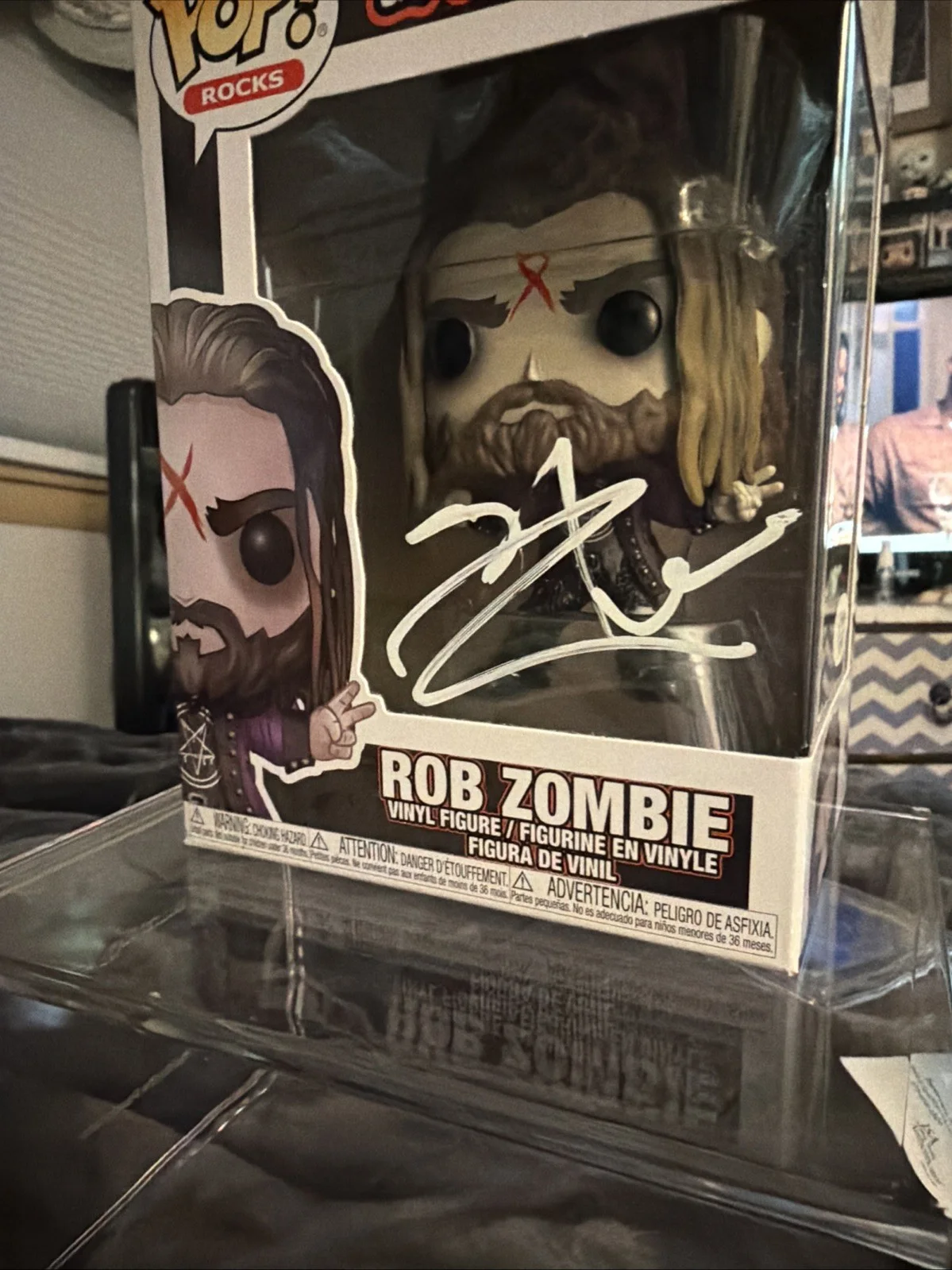 Rob Zombie Signed Autographed Rare Funko Pop Rocks #137 Music Legend JSA SS27908, изображение 2