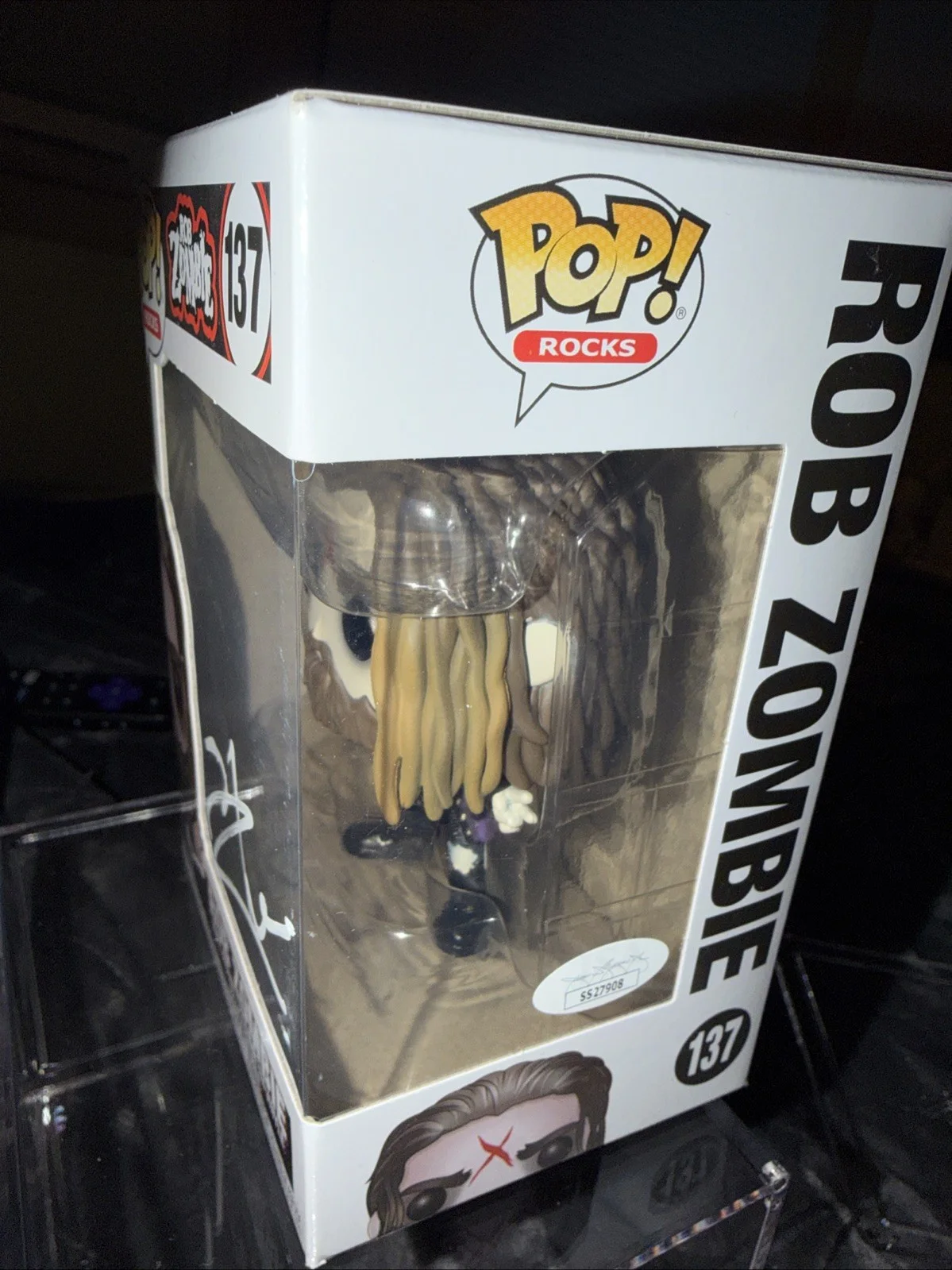 Rob Zombie Signed Autographed Rare Funko Pop Rocks #137 Music Legend JSA SS27908, изображение 4