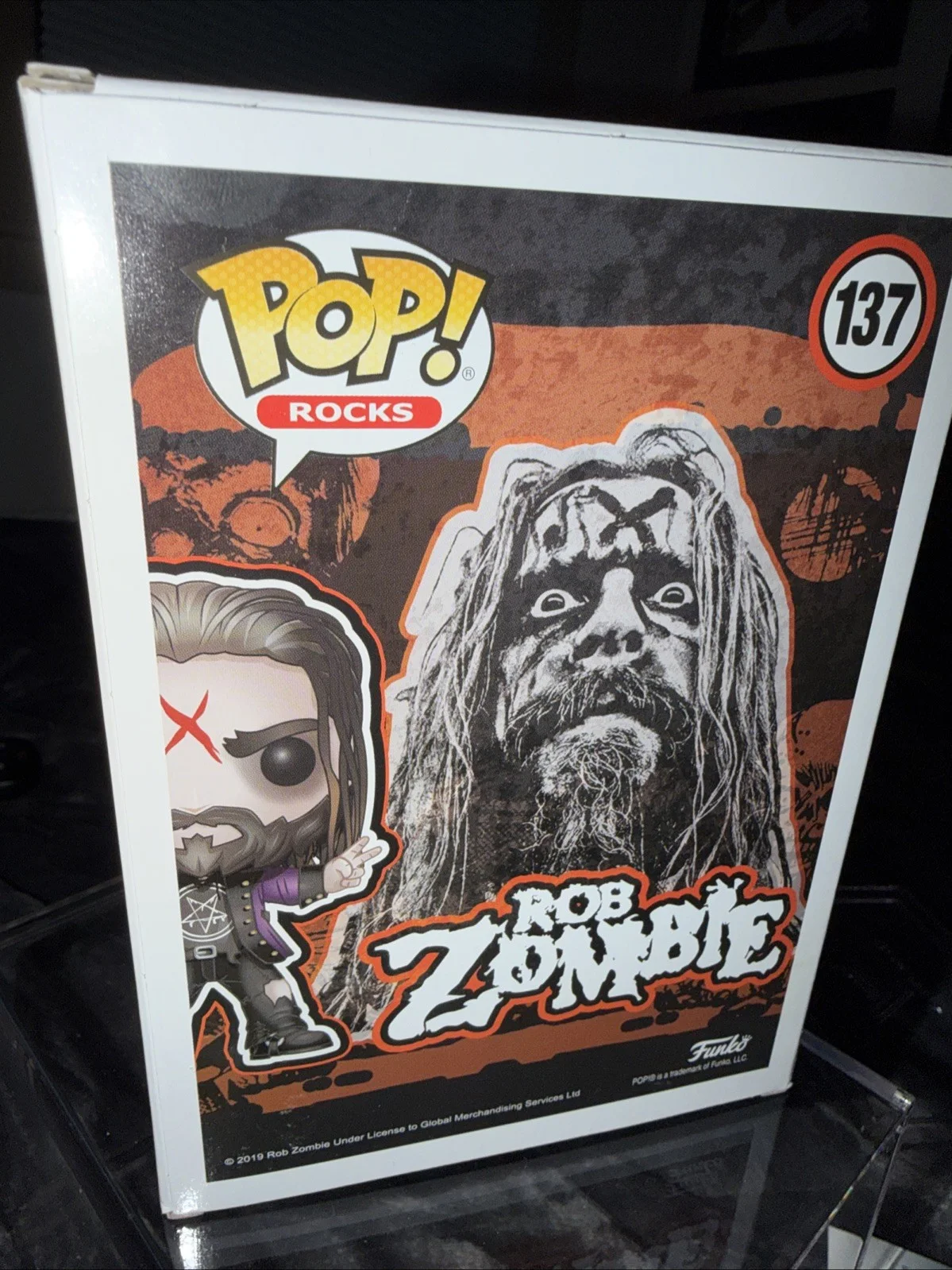 Rob Zombie Signed Autographed Rare Funko Pop Rocks #137 Music Legend JSA SS27908, изображение 5