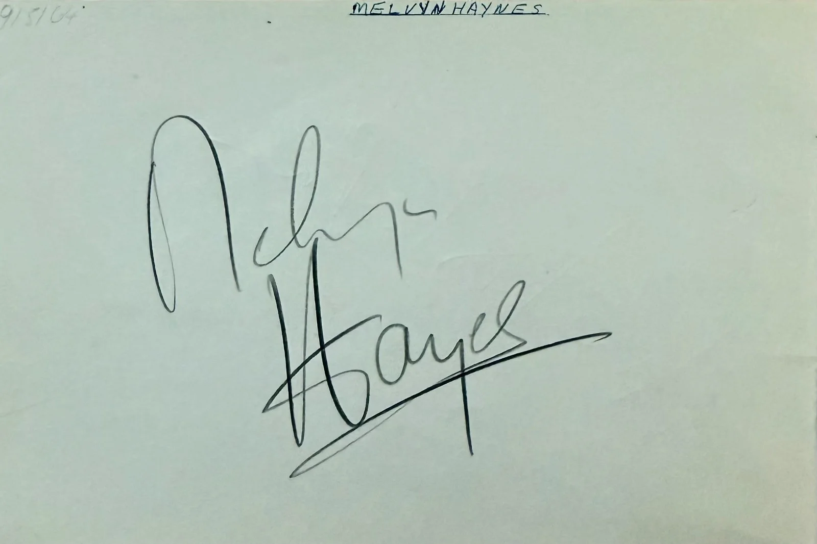 Honor Blackman, Melvyn Hayes — HONOR BLACKMAN & MELVYN HAYES Signed Autographed 4" x 6" ALBUM PAGE Goldfinger, изображение 2