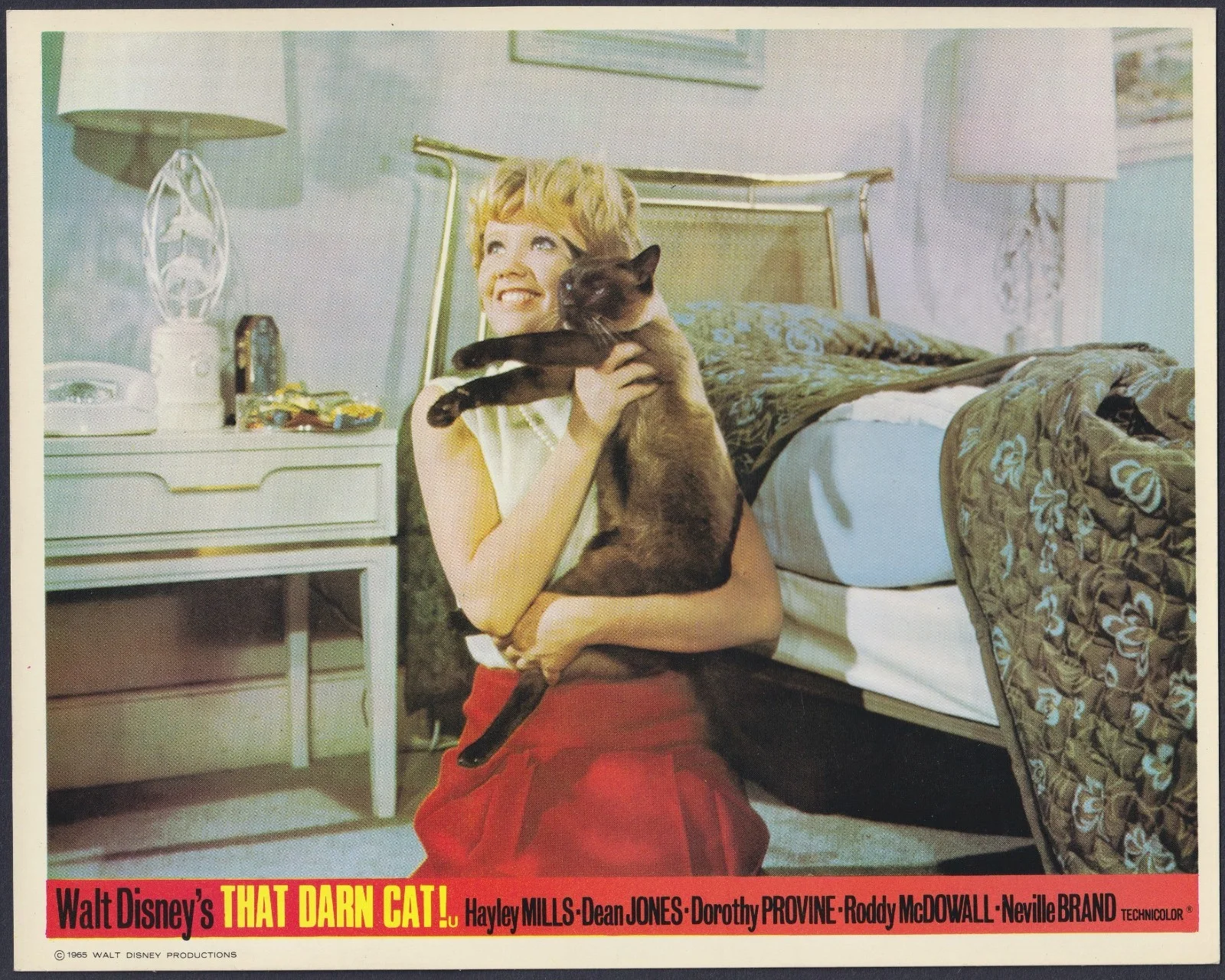 That Darn Cat! 8x ORIGINAL UK FOH Lobby Cards Disney Hayley Mills 1965, изображение 2