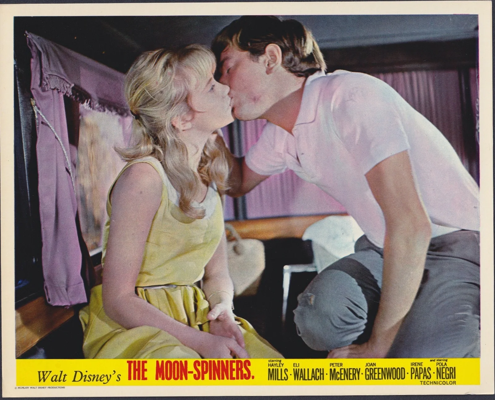 The Moon-Spinners 8x ORIGINAL UK FOH Lobby Cards Disney Hayley Mills 1964, изображение 3