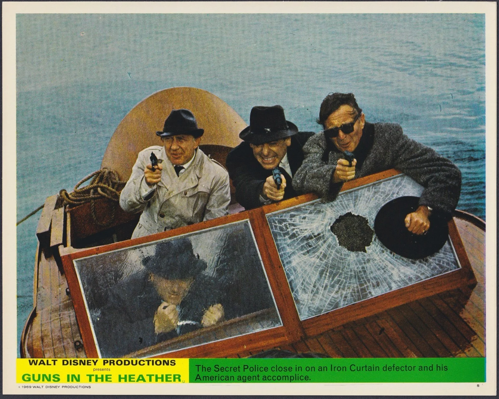 Guns in the Heather 8x ORIGINAL UK FOH Lobby Cards Disney Kurt Russell 1969, изображение 4