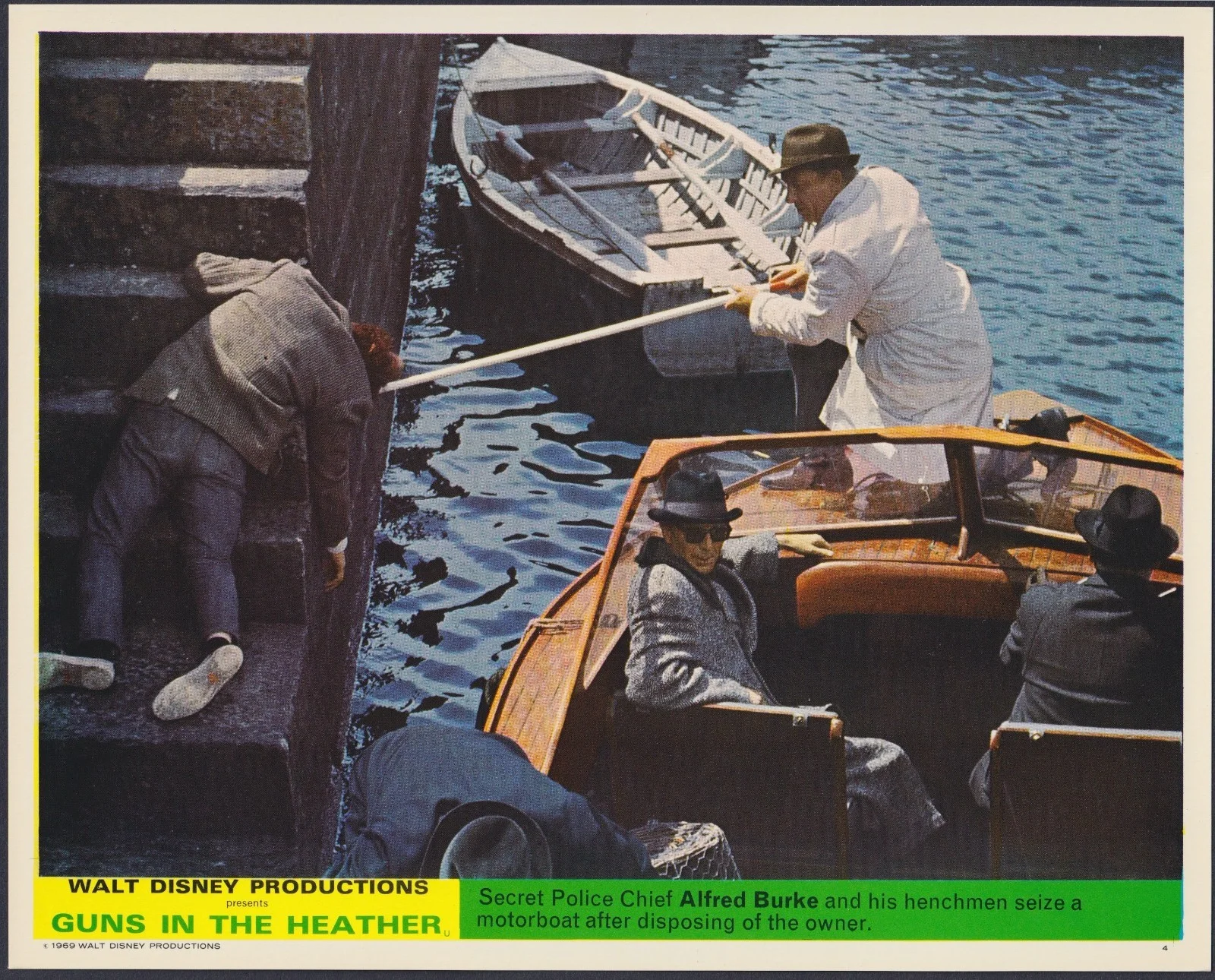 Guns in the Heather 8x ORIGINAL UK FOH Lobby Cards Disney Kurt Russell 1969, изображение 5