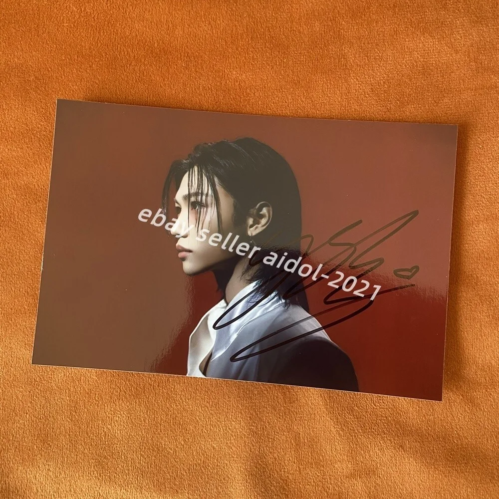 Stray Kids FELIX Felix Photo Autographed Signed K-POP Collection 4*6 2025A, изображение 3
