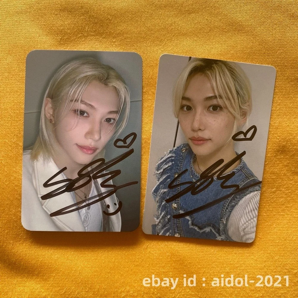 Stray Kids FELIX Felix Photo Card from ATE ALBUM Autographed Signed K-POP 2025, изображение 3