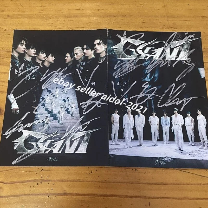 Stray Kids SKZ Group Photo GIANT Autographed Signed K-POP Collection 5*7 2024, image 4