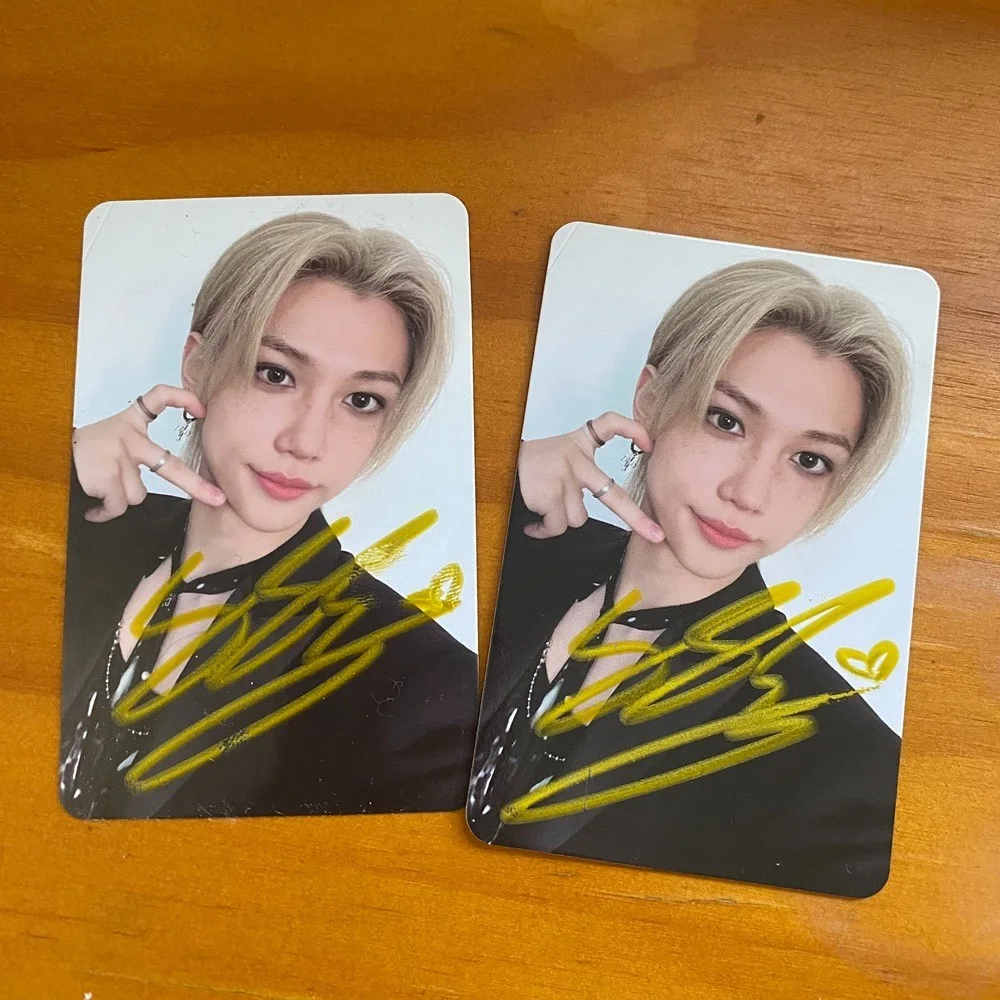 Stray Kids FELIX Felix Photo Card Autographed Signed K-POP Collection 3 inch B, изображение 3