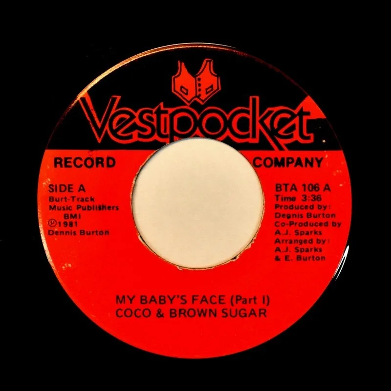Coco & Brown Sugar - My Baby's Face (Part I) / ST (Part II) 7-inch, image 2