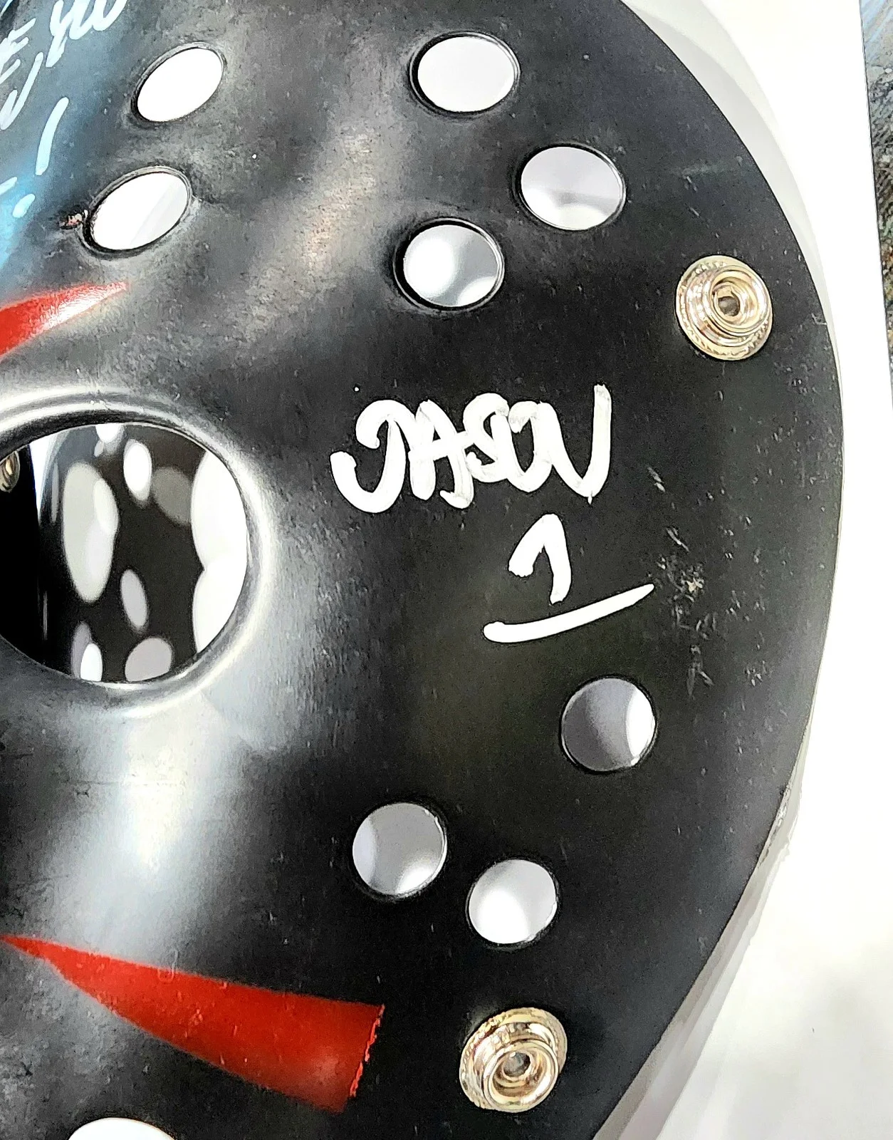 Ari Lehman — Ari Lehman Friday The 13th Autographed with 2 Inscriptions "See You In Hell" BAS, изображение 3