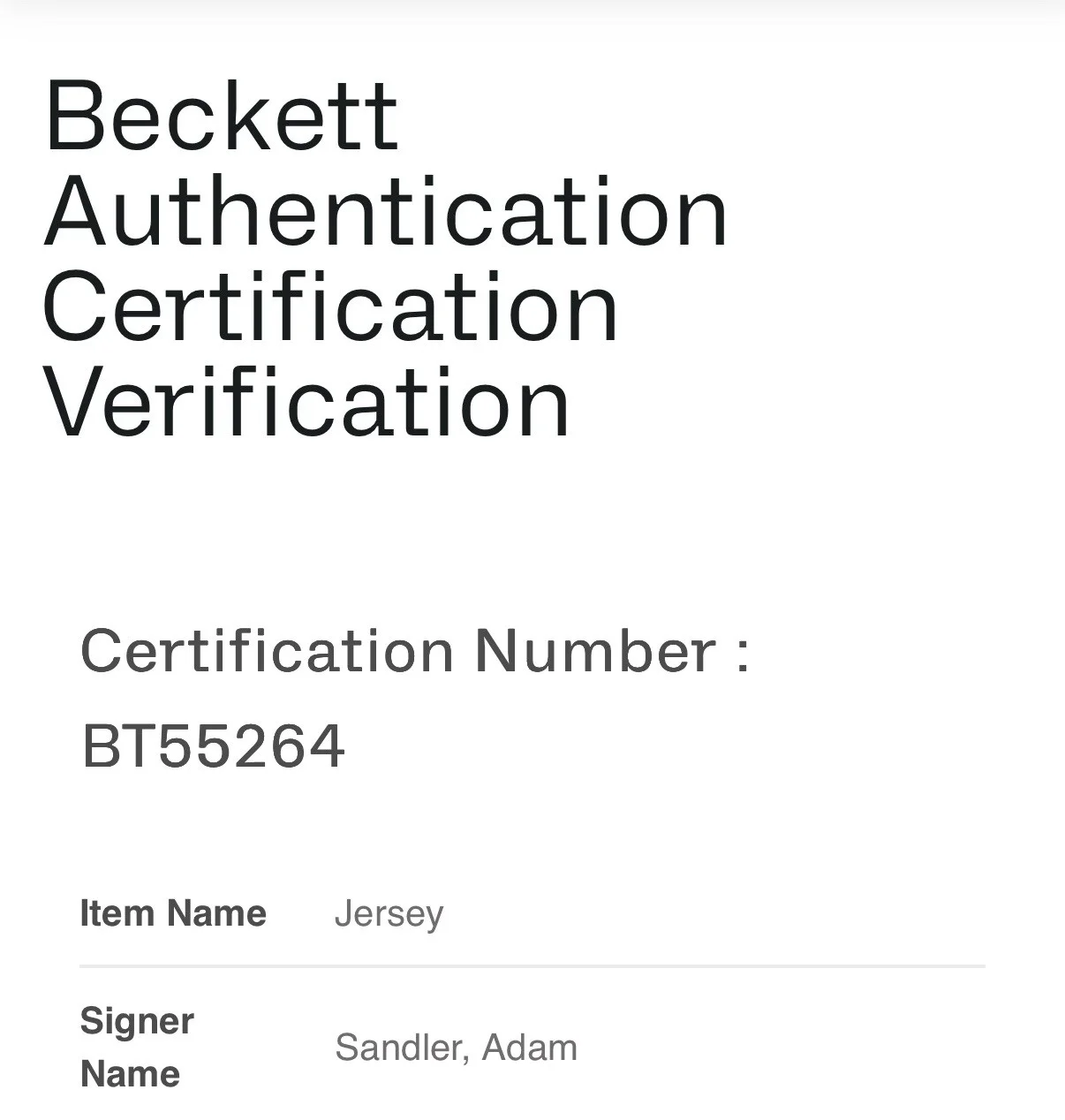 Adam Sandler — ADAM SANDLER SIGNED AUTOGRAPH WATERBOY BOBBY BOUCHER JERSEY BECKETT BT25564, image 5