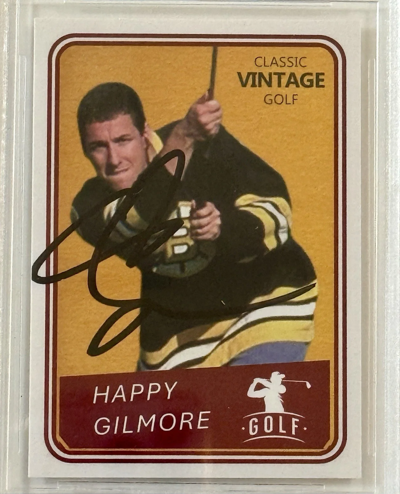 Adam Sandler — ADAM SANDLER SIGNED HAPPY GILMORE CUSTOM CARD AUTOGRAPH BECKETT SLABBED-B, изображение 3