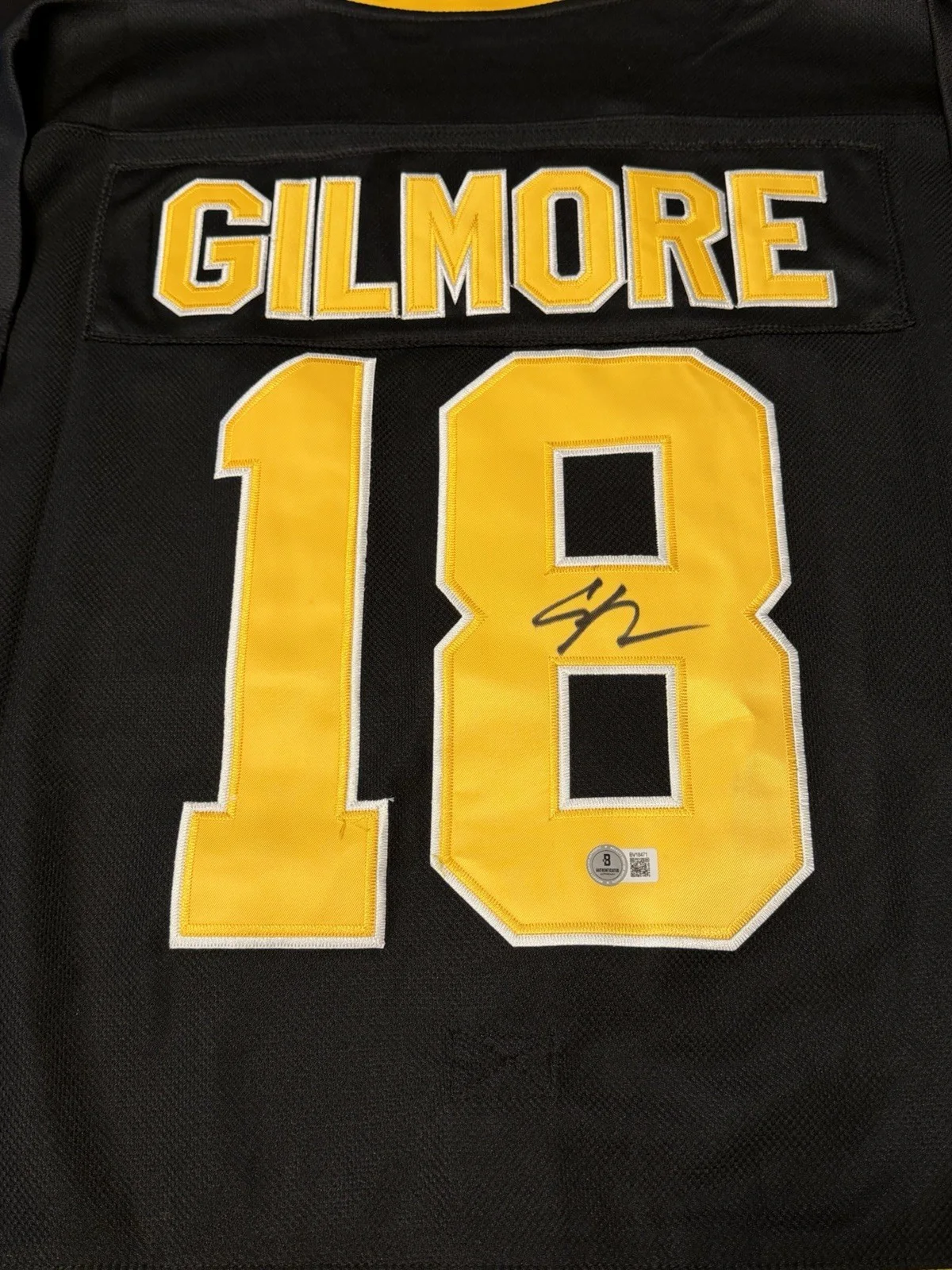 Adam Sandler — ADAM SANDLER SIGNED AUTOGRAPH HAPPY GILMORE BOSTON BRUIN HOCKEY JERSEY BECKETT-A, изображение 3