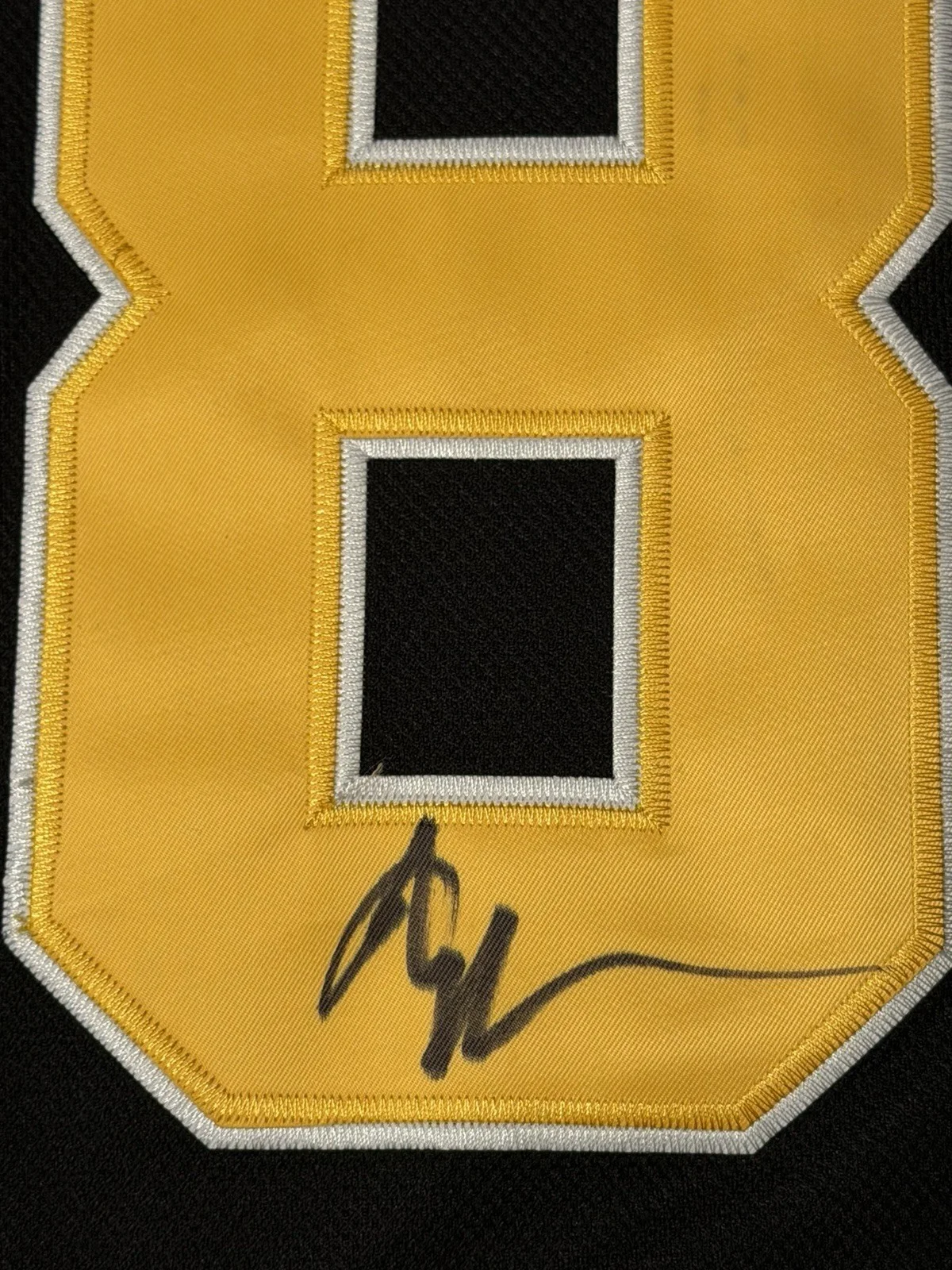 Adam Sandler — ADAM SANDLER SIGNED AUTOGRAPH HAPPY GILMORE BOSTON BRUIN HOCKEY JERSEY BECKETT-B, изображение 4