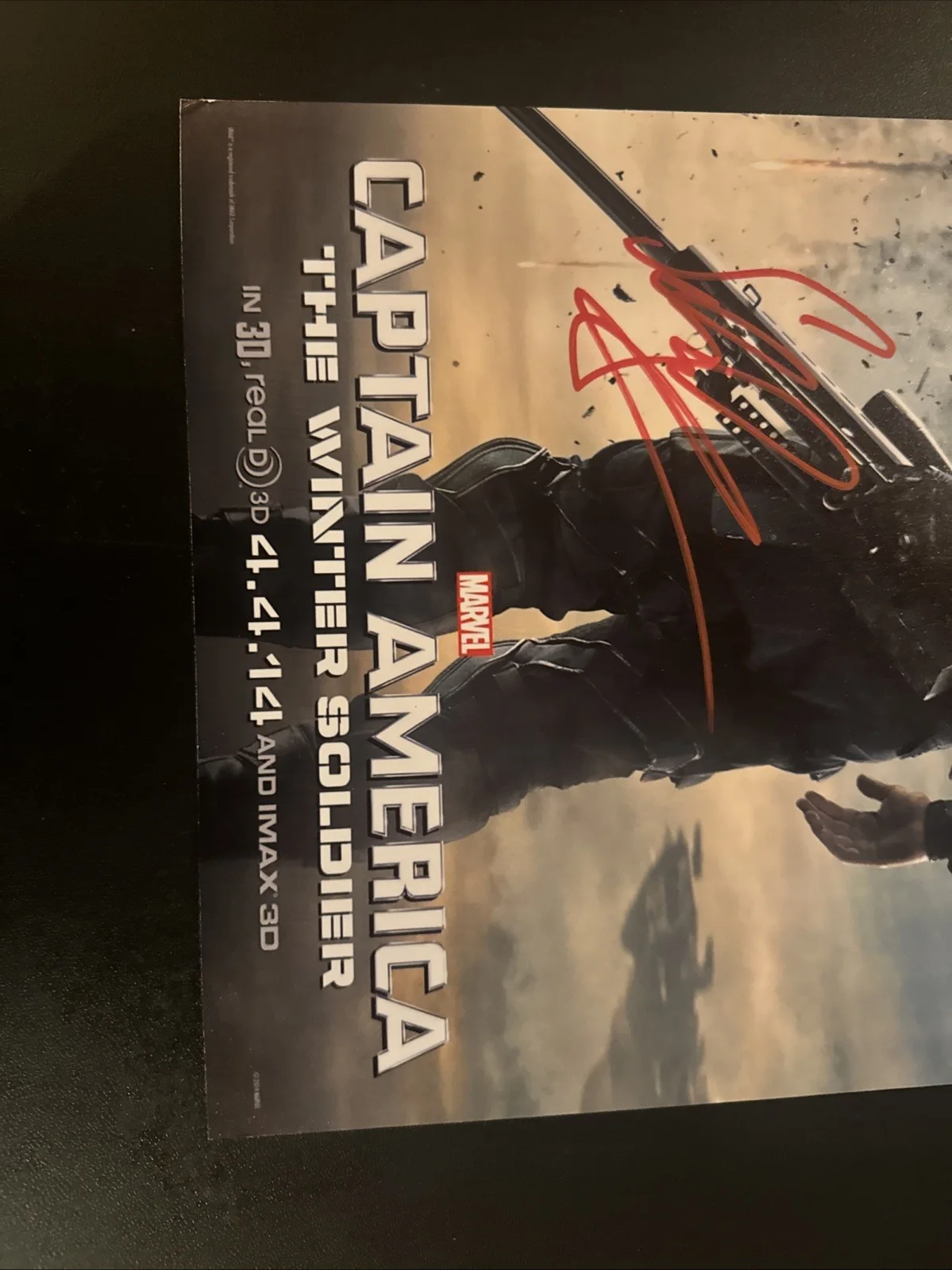 Sebastian Stan Signed 11x17 Winter Soldier Photo - SWAU COA Captain America, изображение 4