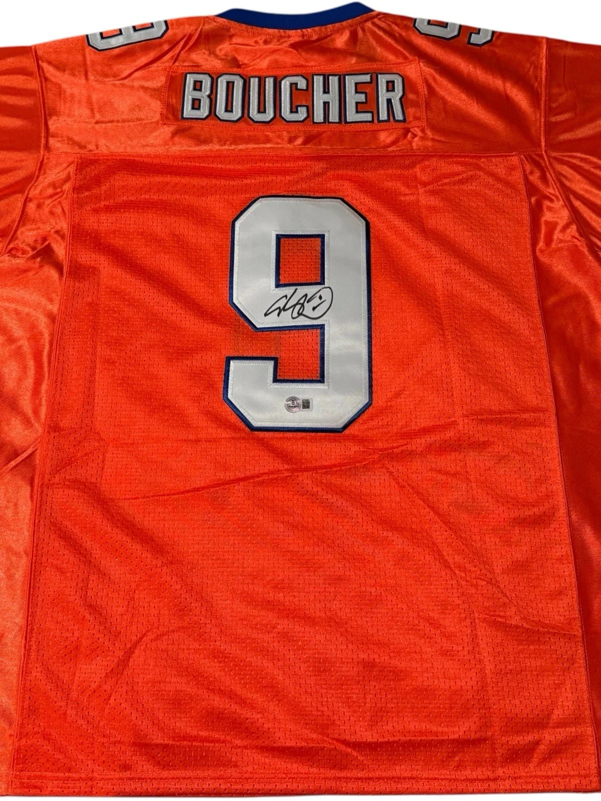 Adam Sandler — ADAM SANDLER SIGNED AUTOGRAPH WATERBOY BOBBY BOUCHER JERSEY BECKETT BT25563, image 2