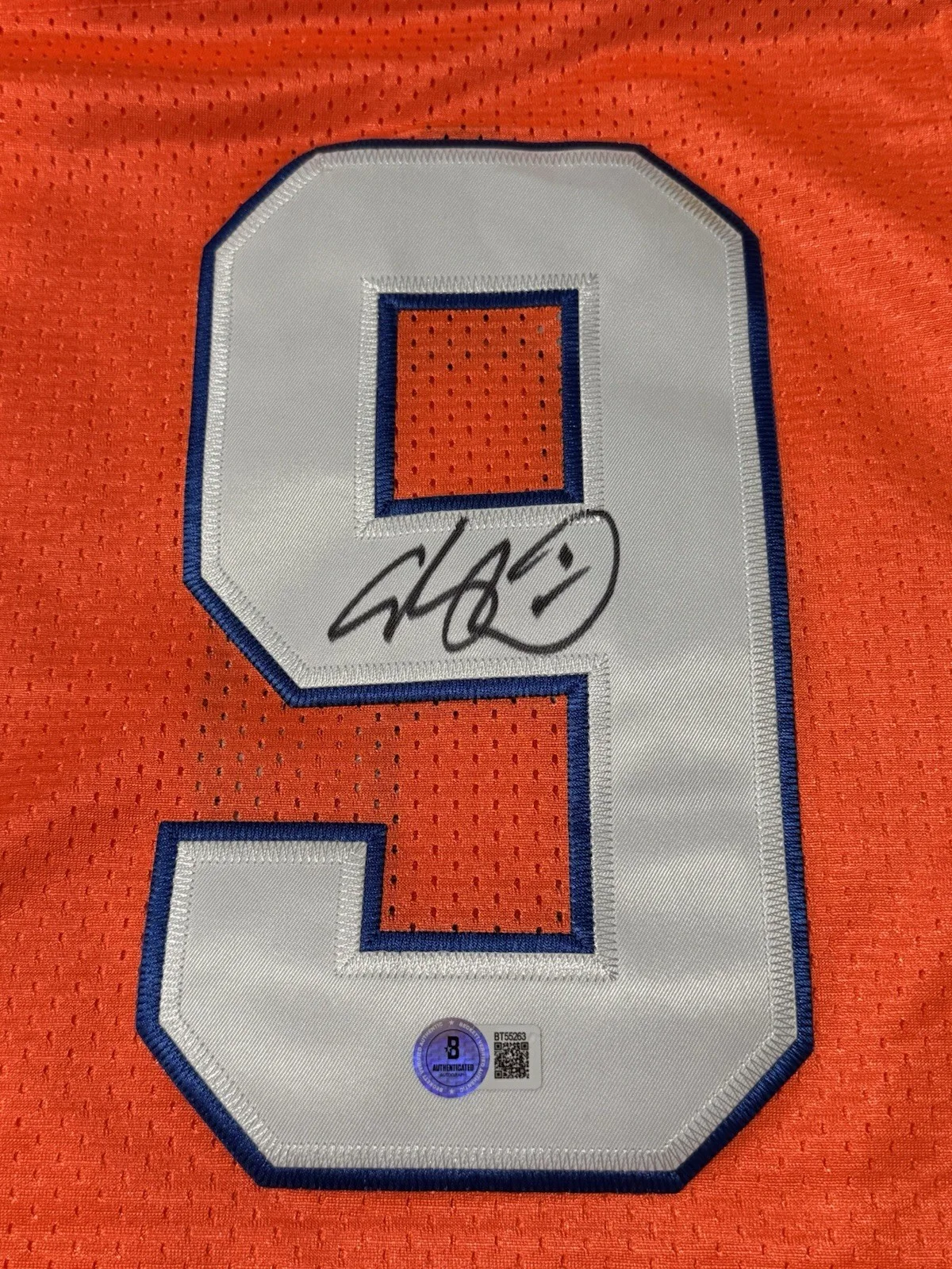 Adam Sandler — ADAM SANDLER SIGNED AUTOGRAPH WATERBOY BOBBY BOUCHER JERSEY BECKETT BT25563, image 4