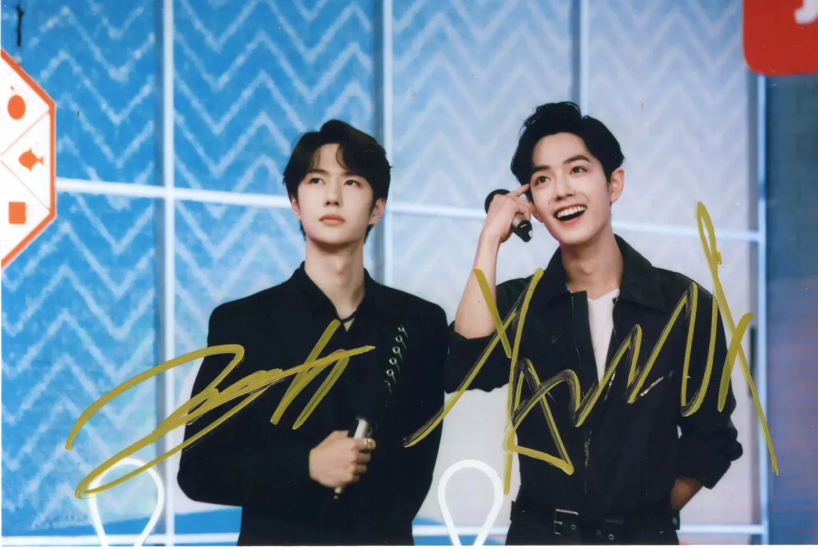 Chen Qing Ling The Untamed BJYX Xiao Zhan Wang Yibo Signed Autographed Photo, изображение 2