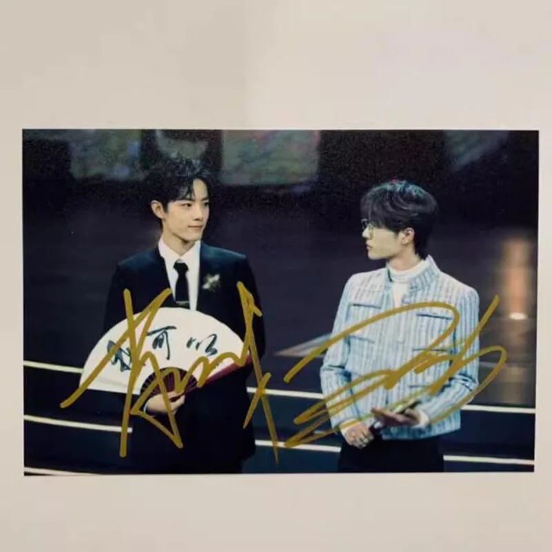 Chen Qing Ling The Untamed BJYX Xiao Zhan Wang Yibo Signed Autographed Photo, изображение 3