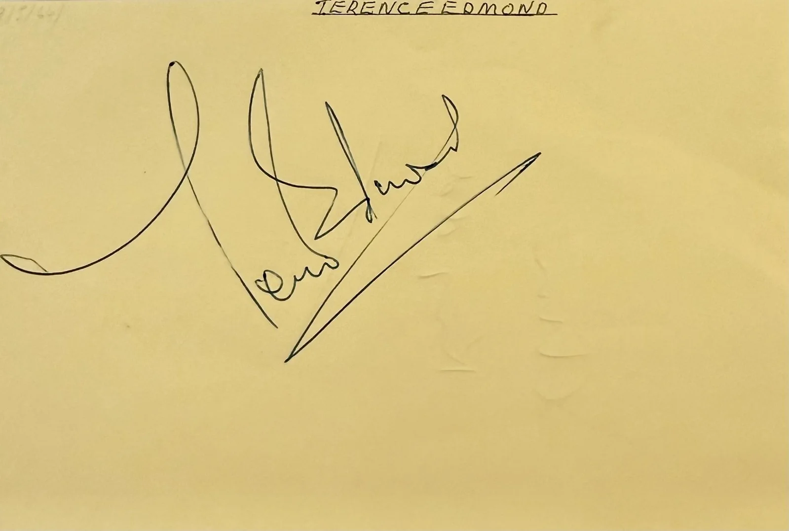 Sam Kydd, Terence Edmond — SAM KYDD & TERENCE EDMOND Autographed Signed 4x6 ALBUM PAGE Z-CARS CRANE ORLANDO, изображение 2