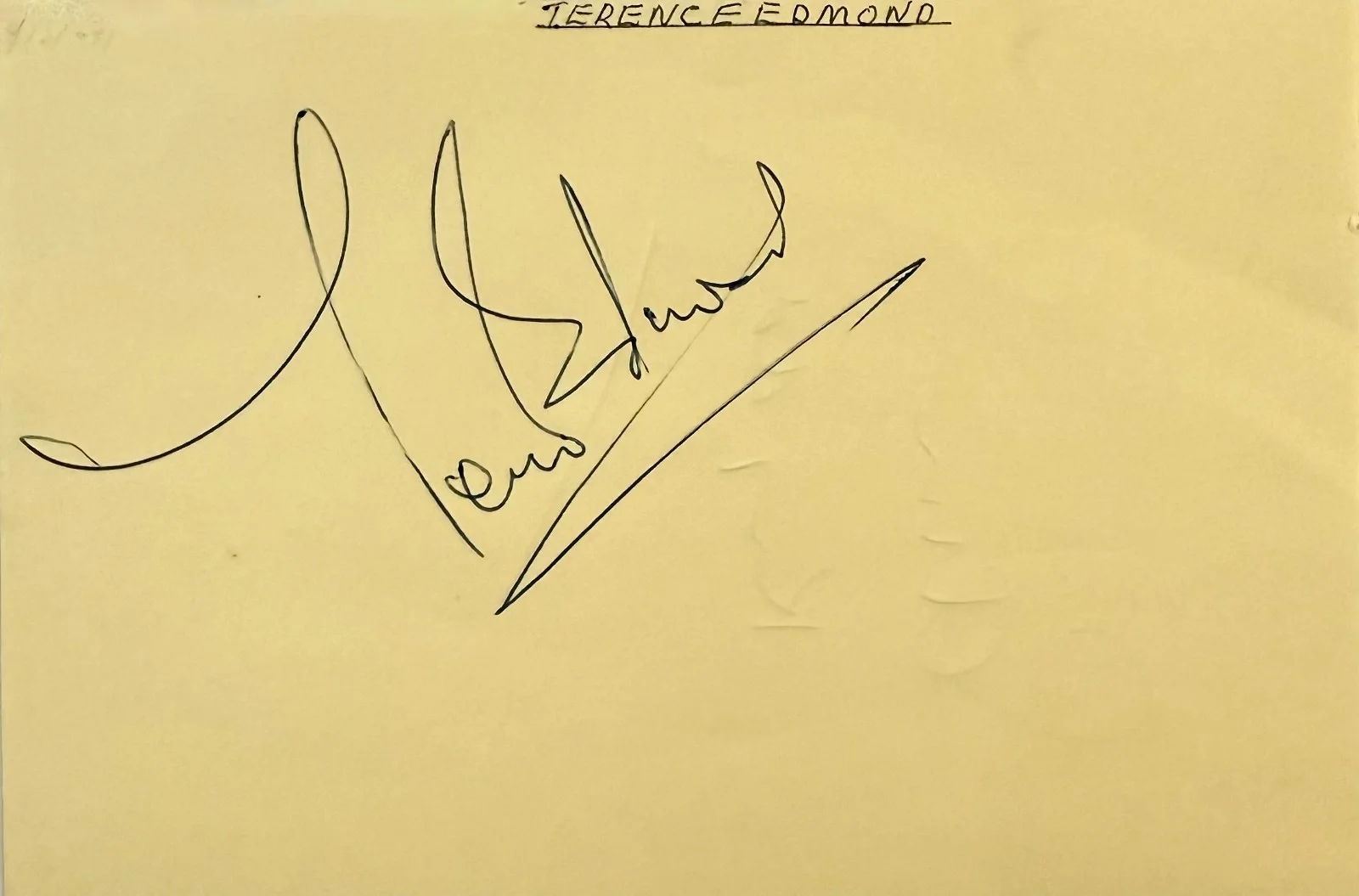 Sam Kydd, Terence Edmond — SAM KYDD & TERENCE EDMOND Autographed Signed 4x6 ALBUM PAGE Z-CARS CRANE ORLANDO, изображение 4