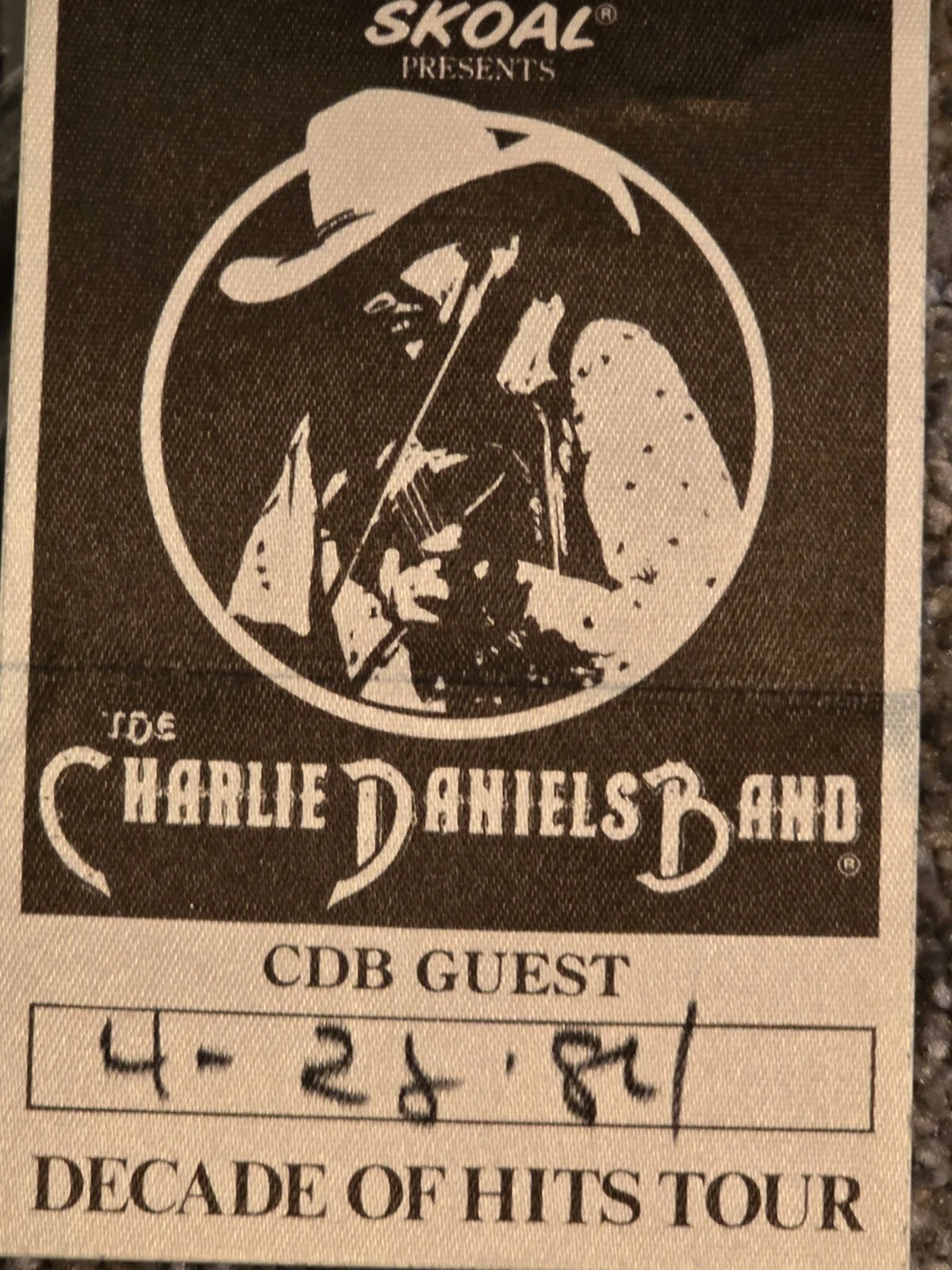 Charlie Daniels *SIGNED* Photo & Tix-Priceless Gems of Country Music Legend!, изображение 3