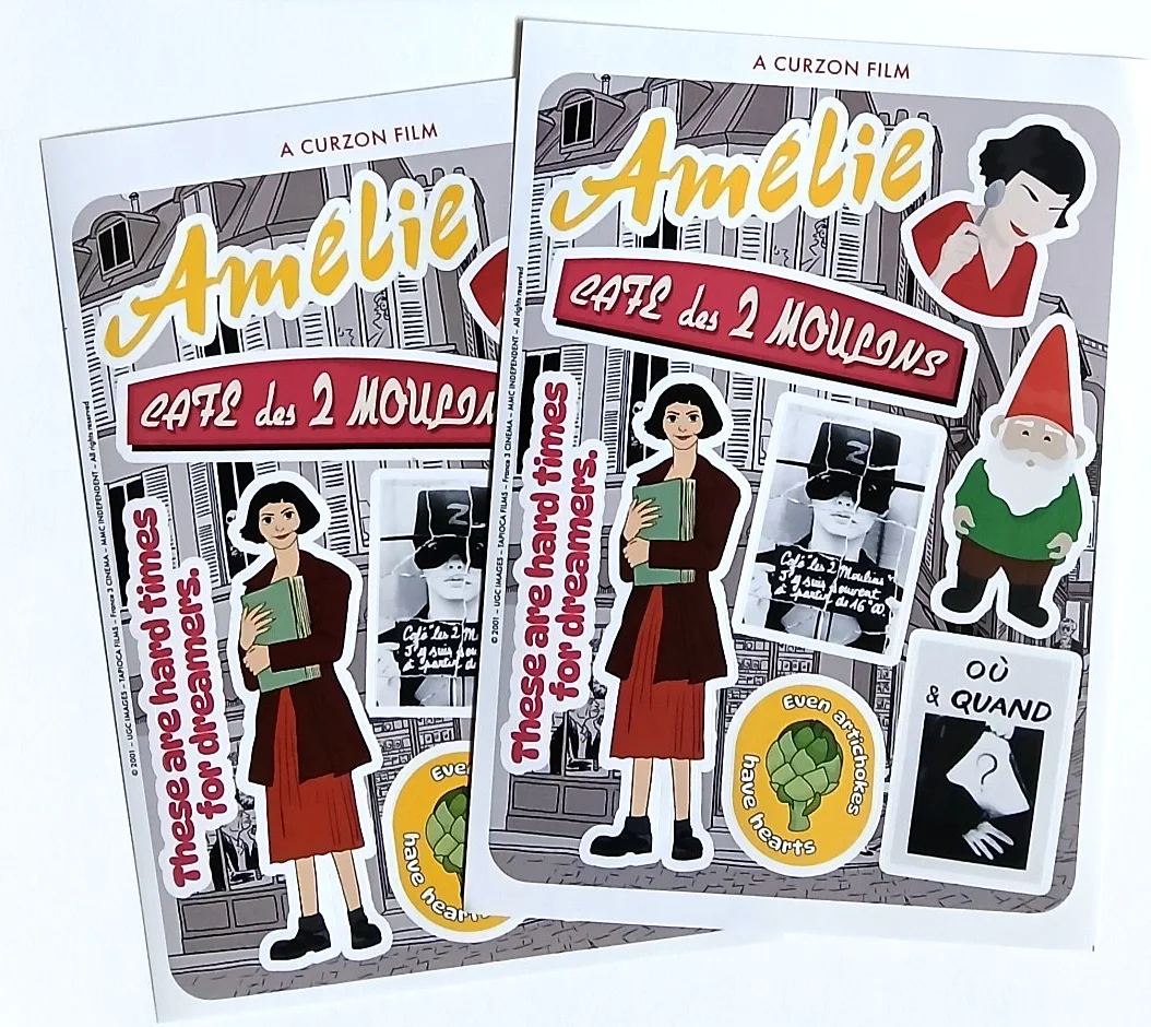 Amelie 25th Anniversary Promo Film Movie Sticker Sheets x 2, изображение 4