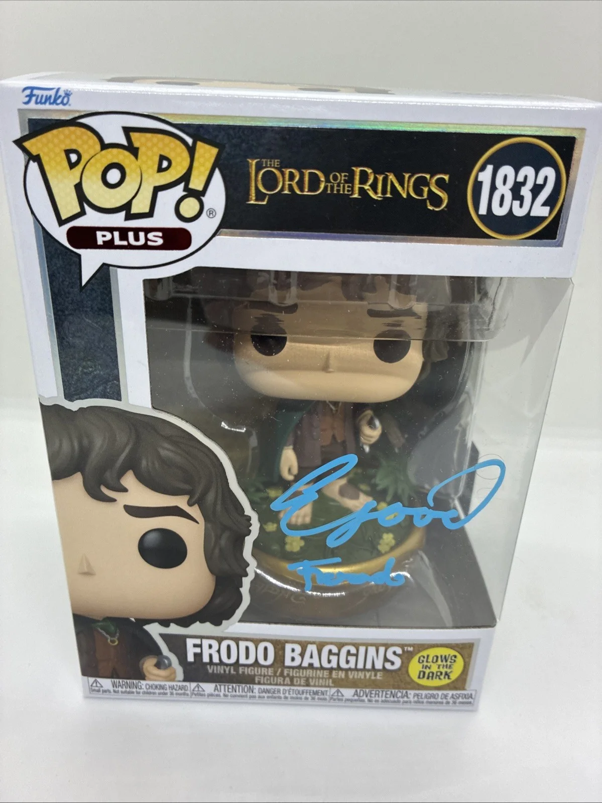 Elijah Wood — Elijah Wood Signed The Lord Of The Rings Funko Pop #1832 Frodo Official Pix