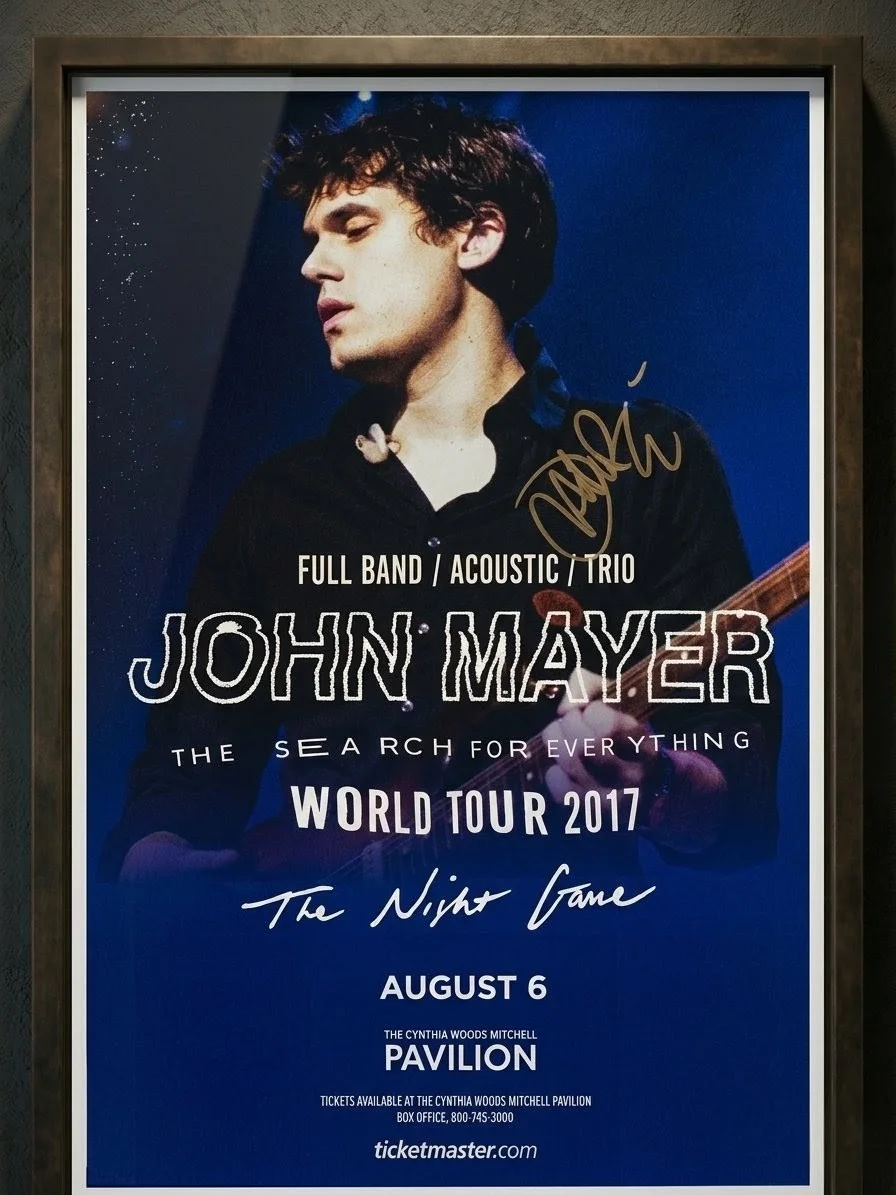 John Mayer Autographed Poster - The Search For Everything - Signed RARE Gold Sig, изображение 3