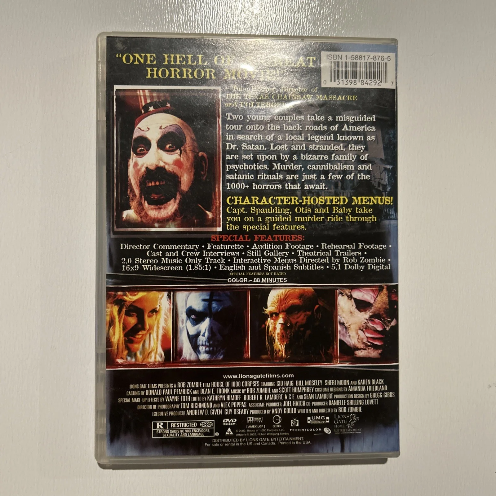 SIGNED Autographed Inscription DVD House Of A Thousand Corpse 2002, изображение 3
