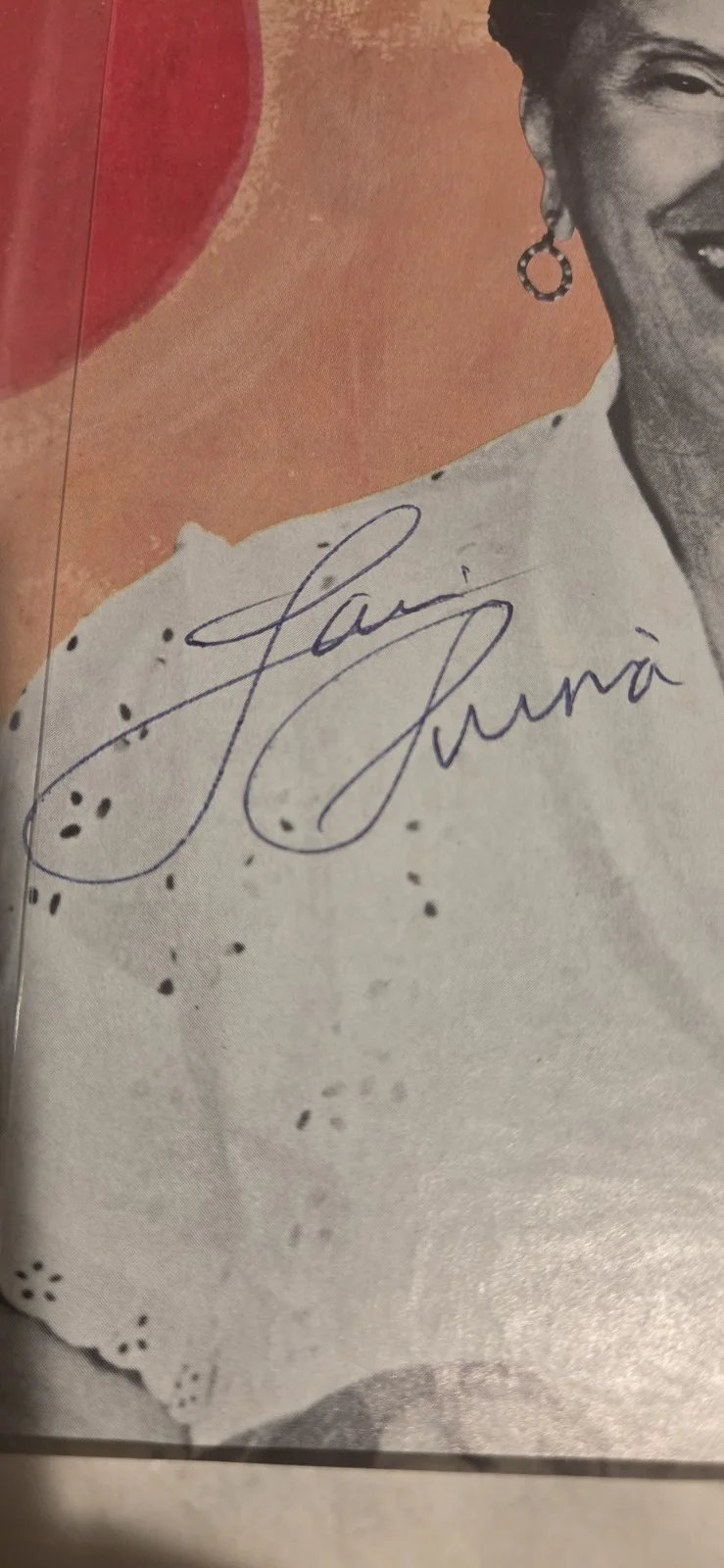 Louis Prima Angelina Signed Autographed Record LP, image 2