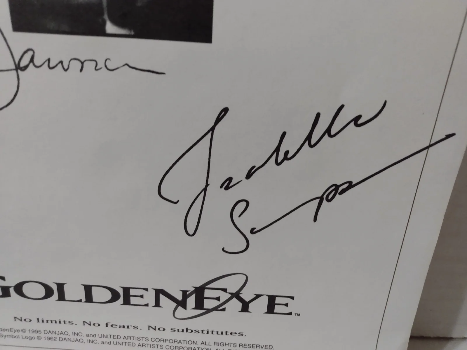 James Bond Signed Brosnan Janssen Scorupco Script 007, image 4