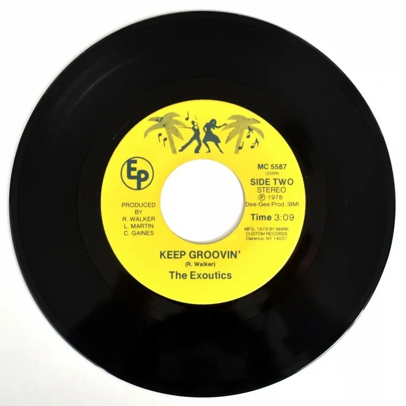 The Exoutics - Here We Go Again / Keep Groovin' (7-inch), image 2