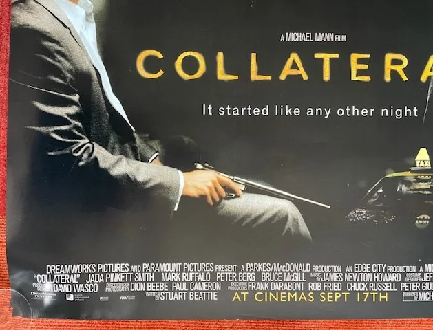 COLLATERAL (2004) Original UK Quad Movie Poster Tom Cruise + JACK REACHER BONUS, изображение 5
