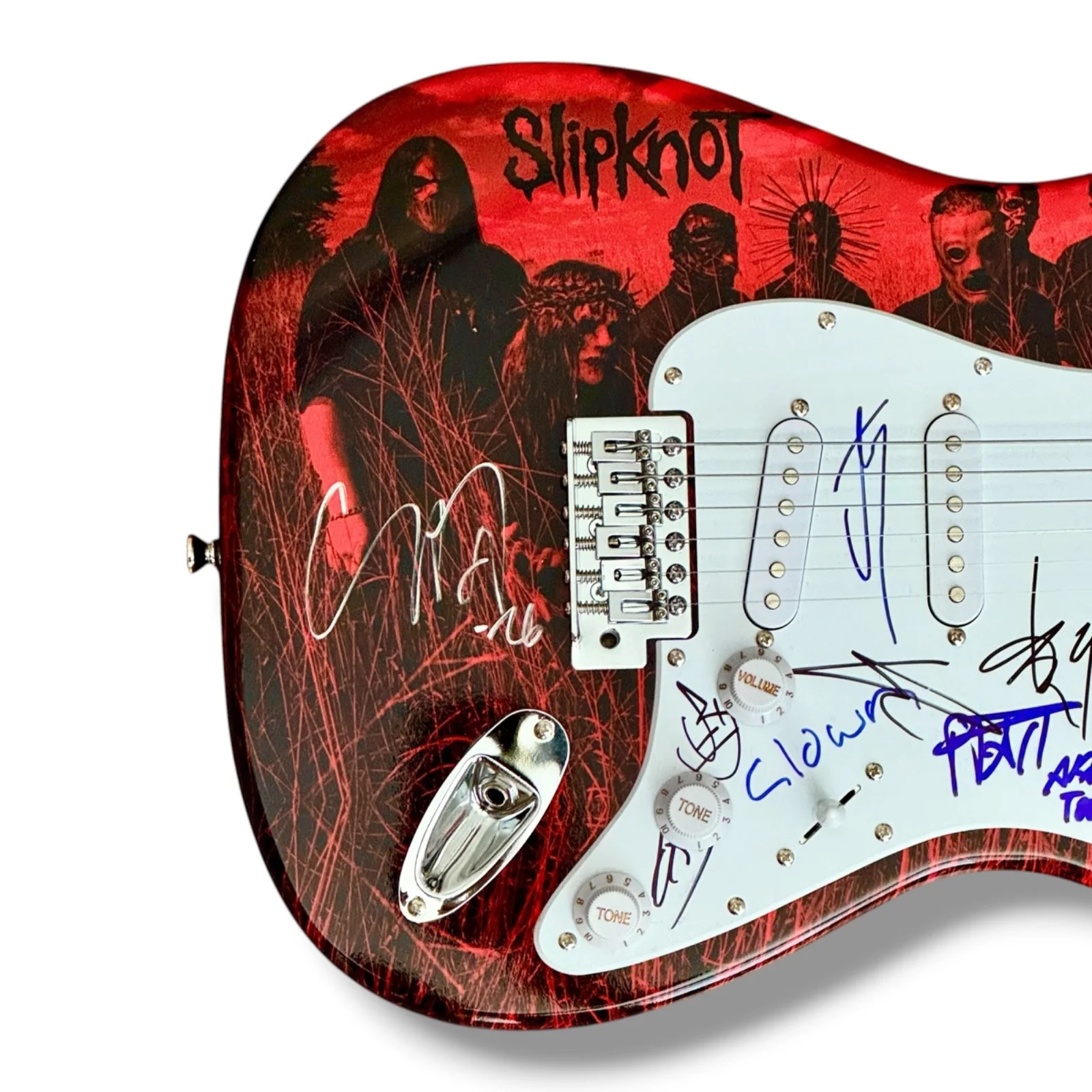 Slipknot Signed Guitar Custom JSA COA Corey Taylor Clown VMan Mick Sid All 8!, image 2
