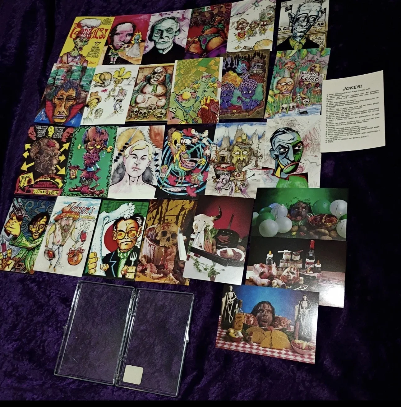 The Ghoulish Gourmet Rob Zombie / Chuck Bisquits True Cannibals Postcards Punk, image 2