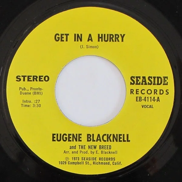 Eugene Blacknell & The New Breed - Get In a Hurry / Cousin John, изображение 2